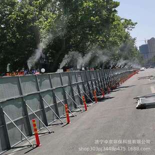 现货供应围挡喷淋造雾机 车间料仓降温除尘加湿系统 煤棚降尘喷淋