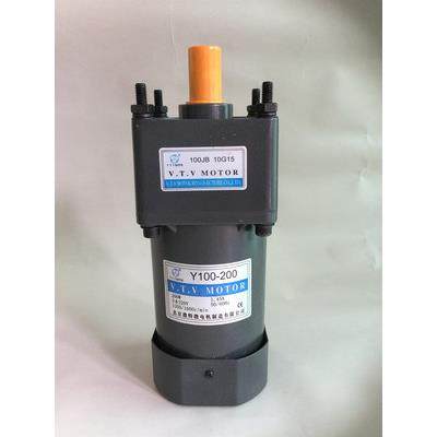 200W调速电机 VTV单相电机 齿轮调速马达 YN100-200/100JB50G15