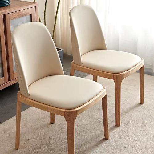 北欧实木餐椅现代简约时尚创意家用餐厅酒店桌椅靠背轻奢整装椅子