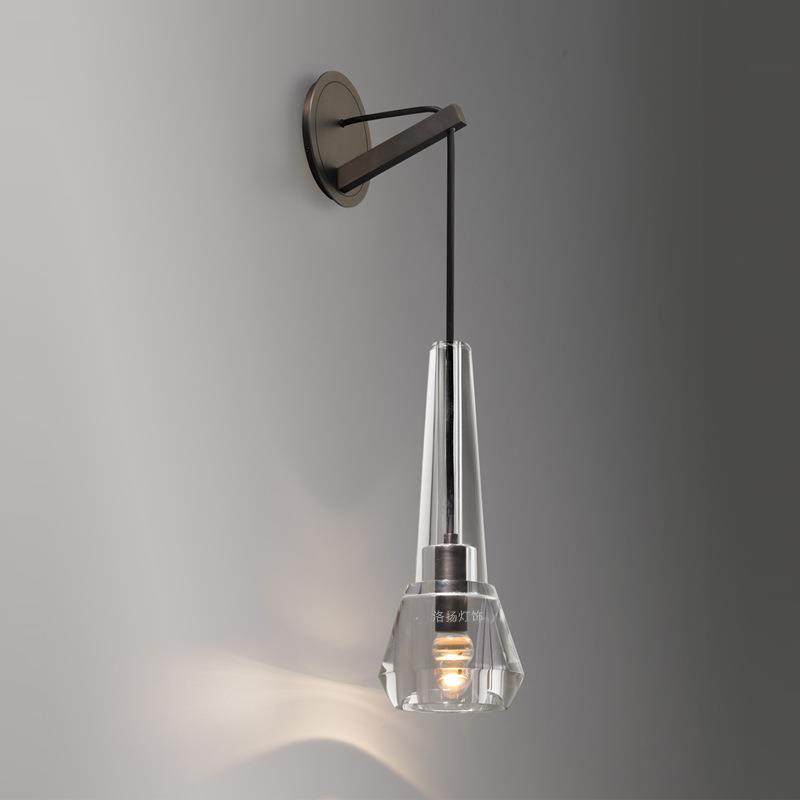轻奢壁灯后现代创意客厅书房卧室床头灯全铜北欧简约过道水晶壁灯,标准件/零部件/工业耗材,车间地垫,淘宝优惠券,粉丝福利购,淘宝优惠卷
