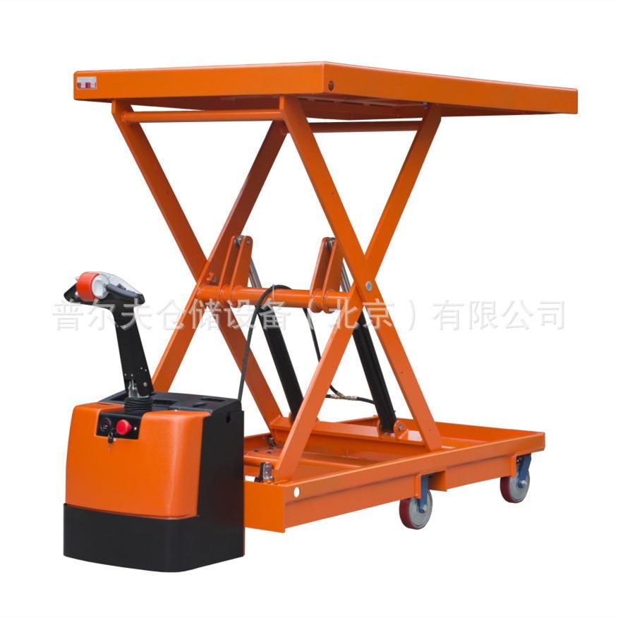 电动液压升降平台车移动电瓶堆高装卸磨具车小型剪叉升降机升高作