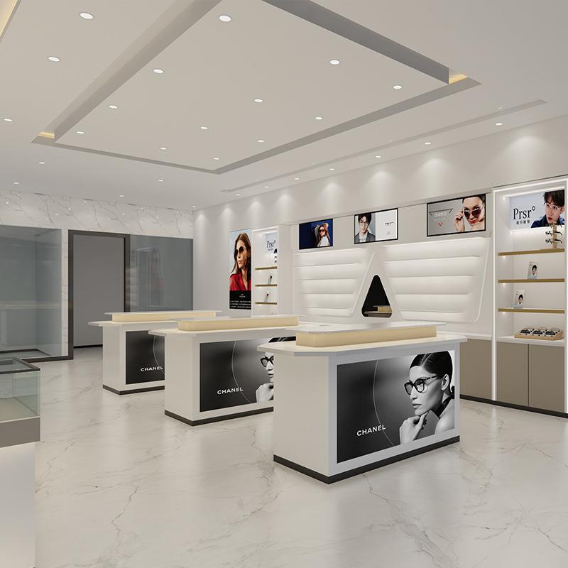 珠宝眼镜展示陈列柜烤漆中岛货柜柜台货架展示架珠宝眼镜店展柜