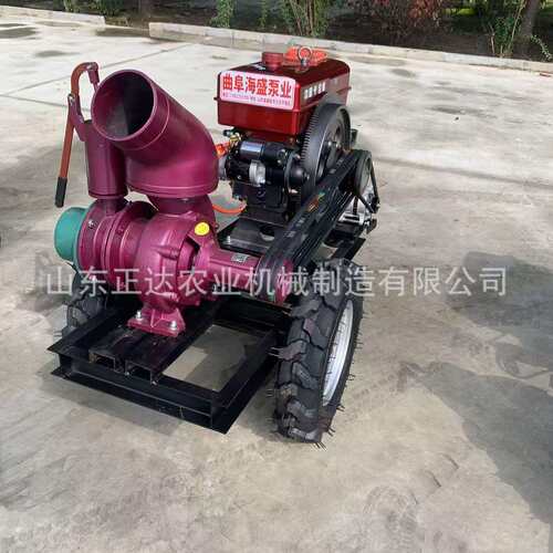 浇灌选择 6寸柴油抽水泵 每小时出水量280方 防汛排涝泵机组