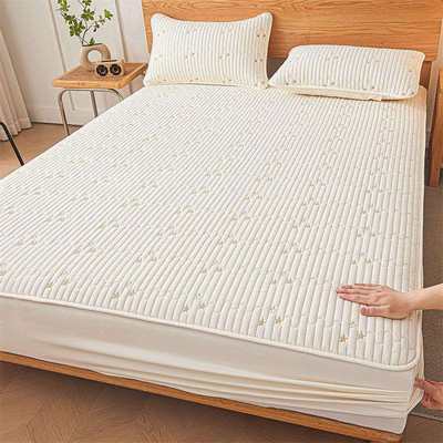 A类夹棉床笠三件套儿童防水隔尿床罩单件席梦思床垫保护套防尘罩