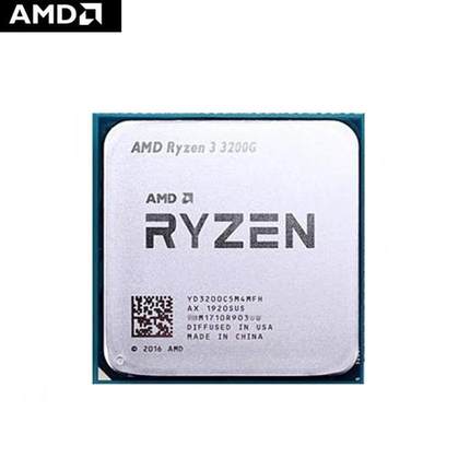 AMD锐龙Ryzen3 3200G4核4.0GHzAM4台式机电脑处理器带集显CPU散片