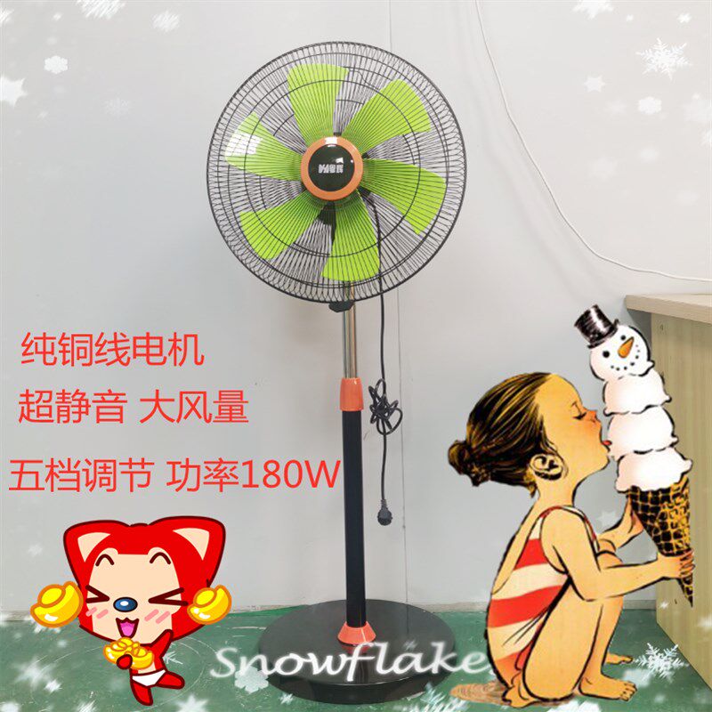 粤辉纯铜电机18寸超大风大功率电风扇