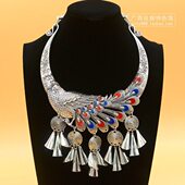 银饰品 配饰苗时尚 演瑶侗族舞蹈表族少数项圈装 饰品银民族苗广西