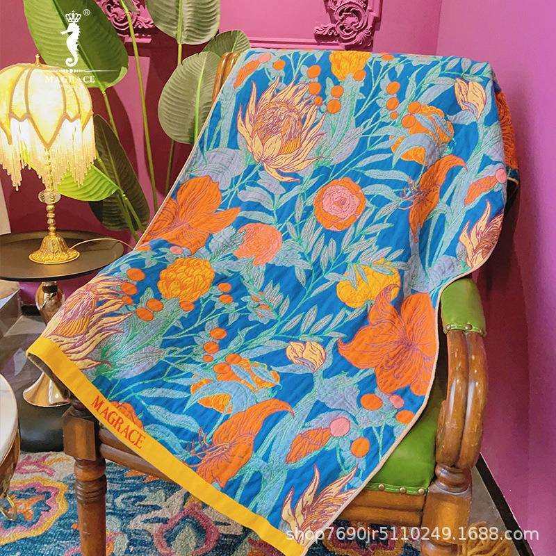 橙色花海悠悠浴巾家用长绒棉吸水速干情侣裹巾大毛巾,居家布艺,浴裙/浴袍/浴衣,淘宝优惠券,粉丝福利购,淘宝优惠卷