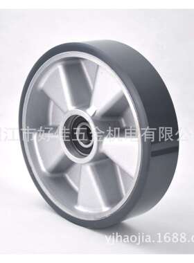 厂家直供200X50mm重型铝芯聚氨脂PU洗地机专用脚轮
