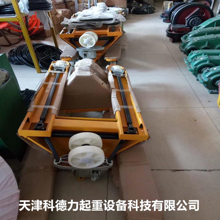 大油缸货物起重手动叉车 2吨3吨地牛 液压搬运车 液压叉车