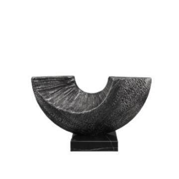 北欧轻奢大理石金属半月牙雕塑摆件客厅玄关书房电视柜家居装饰品,电子元器件市场,其它元器件,淘宝优惠券,粉丝福利购,淘宝优惠卷