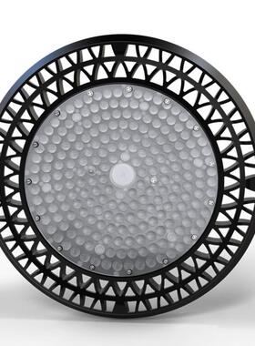 LED 工矿灯 ufo外壳套件 200w黑色圆形飞碟灯套件 压铸灯具配件
