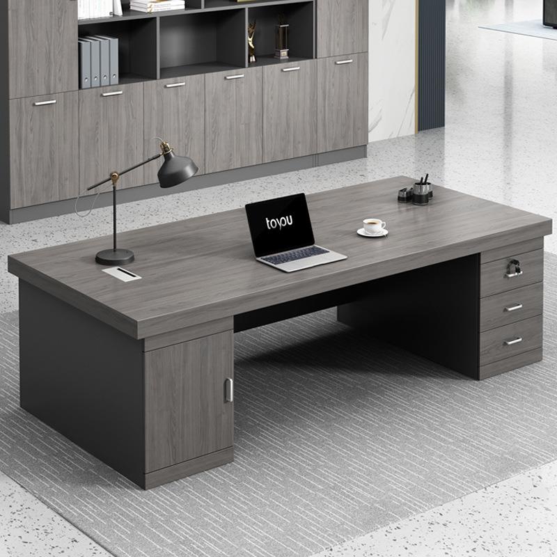 办公桌椅组合办公室家具老板大班台简约现代主管经理总裁电脑桌子