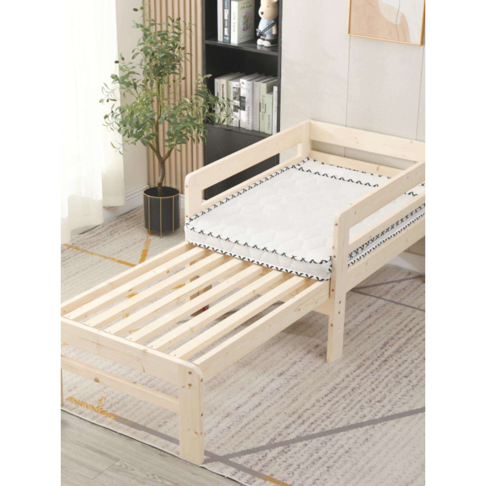 折叠沙发床两用实木小户型伸缩床多功能抽拉床推拉床带护栏带床垫