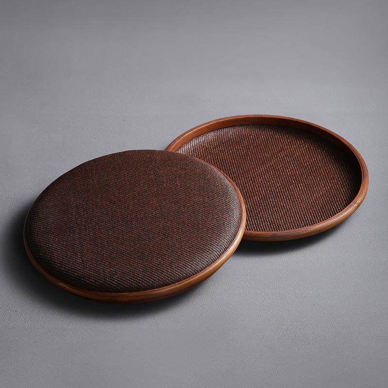 精编竹编普洱饼盒单饼茶盒收纳盒高端竹制传统复古普洱茶盒竹益堂