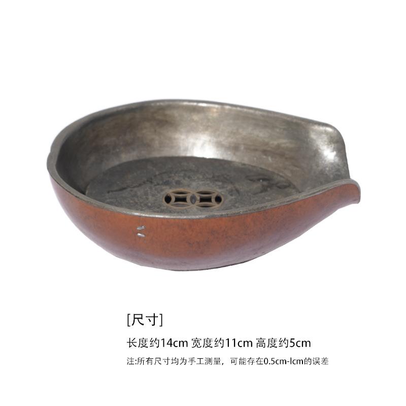 葫芦纯锡建水壶承 小干泡台 养壶垫 茶道配件