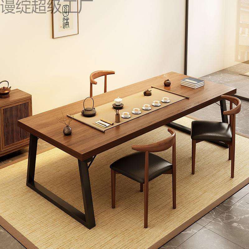 茶桌椅组合一桌五椅茶台洽谈桌现代简约阳台大板茶桌新中式泡茶桌