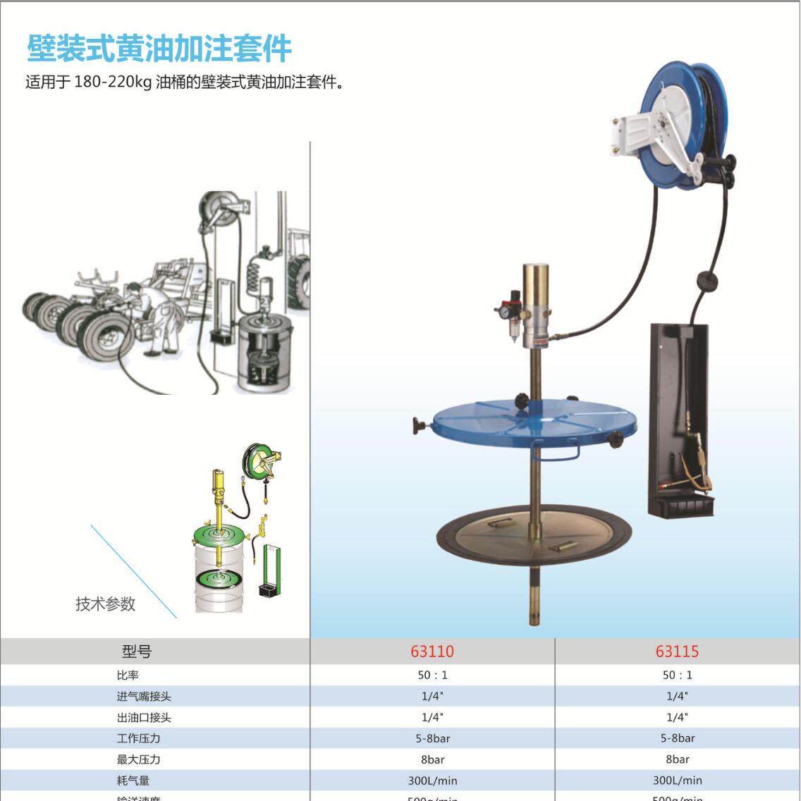 FABIT法比特气动高压打黄油移动推车式黄油加注机锂基脂输送油泵