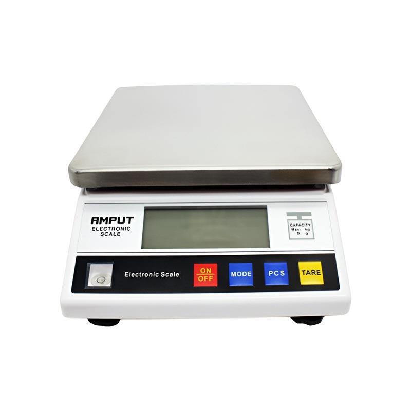 安普特电子秤0.1g高精准度30kg工商业用厨房称计数计重电子台称