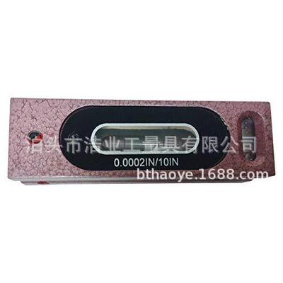 钳工水平仪分度值0.02 0.05 0.0002条形水平仪 红色条式水平仪100