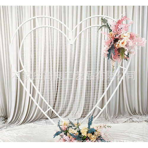 厂家直销心形鲜花气球背景架婚礼派对专用