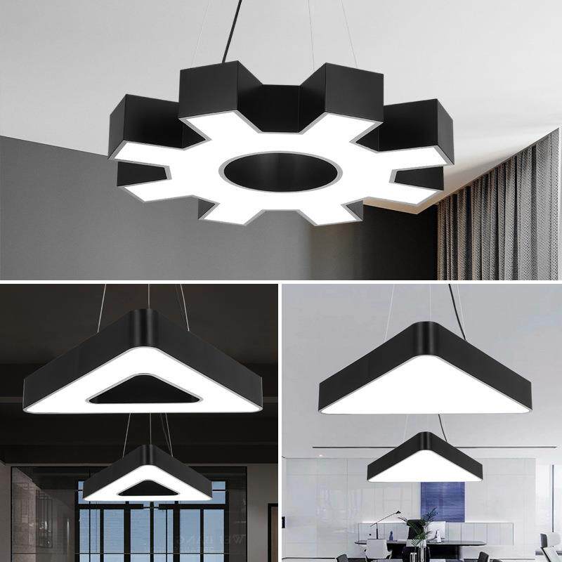 齿轮工业风LED灯具办公室商业店铺健身房现代简约创意异形吊灯饰