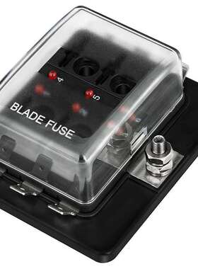 6 路 RV 保险丝块叶片保险丝盒 DC12~32V 12V 接线盒 Jtron LED