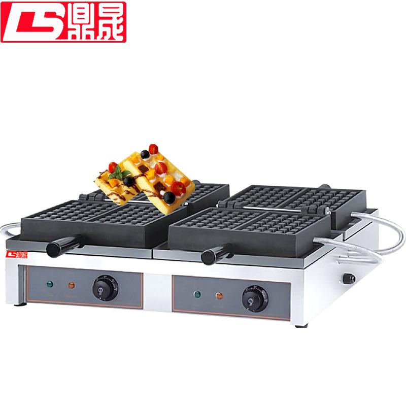 鼎晟商用电热翻转华夫炉格子饼机松饼机华夫饼小吃设备DS -313