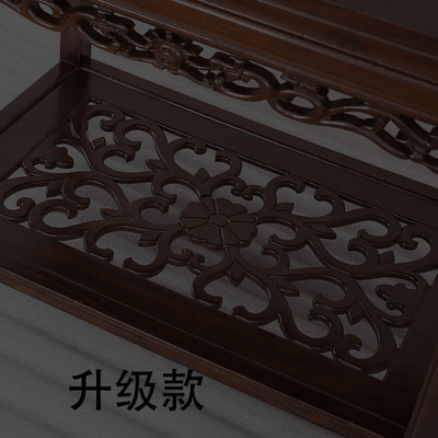 全实木沙发边几中式客厅室内放A茶具鱼缸奇石盆景架子小桌子小茶