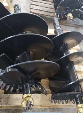 高螺旋挖掘机度钻强合金旋挖螺旋挖掘机 套改装头钻200配钻螺旋