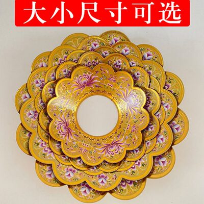 上子护围香室内围香香炉围香灰托合金炉围莲花家用香碗铜供佛烧