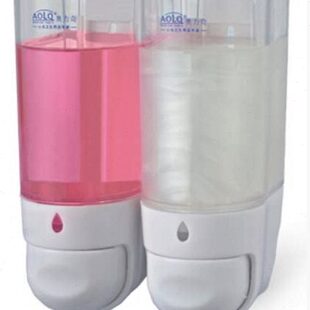 手动皂液盒 5902双头皂液器壁挂式 塑料双头皂液机 5902D 奥力奇BQ