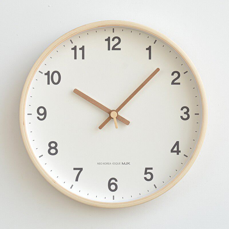 MJK北欧钟表挂钟客厅时尚家用静音创意个性P时钟简约挂墙轻奢现代