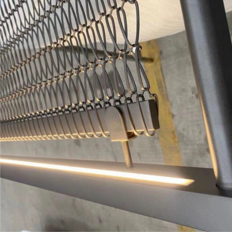 黑武士屏风隔g断金属装饰网厂水幕墙网背景垂暮帘吊顶不锈钢网屏