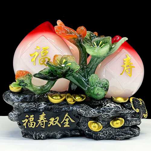 大寿桃摆件长辈祝寿贺寿过作大寿60 80送父母老人创意生日礼物退