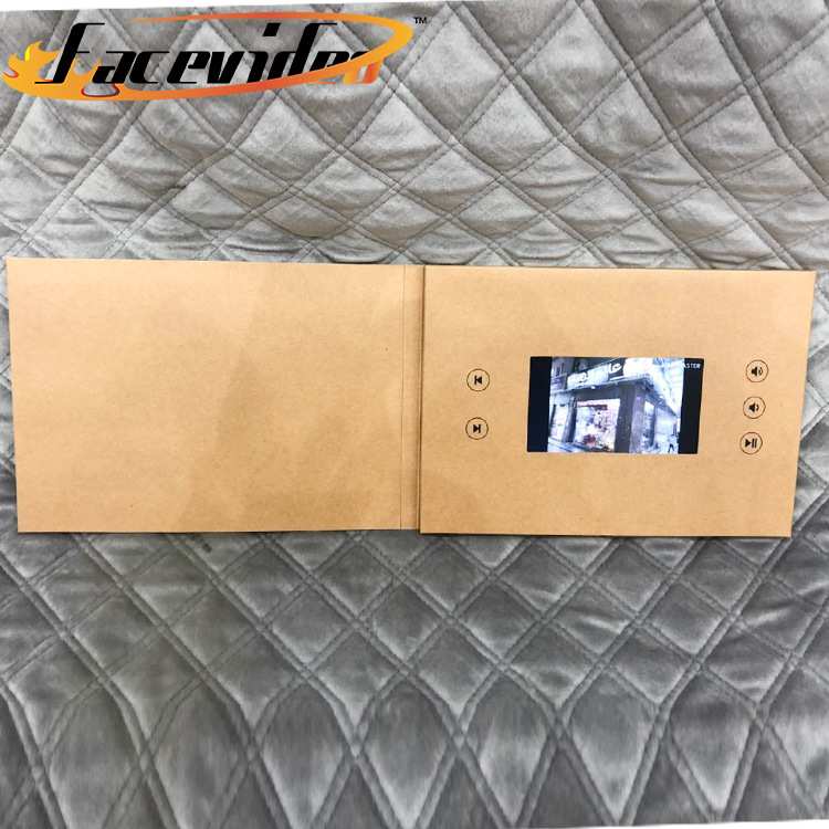 专业设计4.3寸LCD液晶屏视频贺卡电子贺卡视频播放器视频宣传册图片