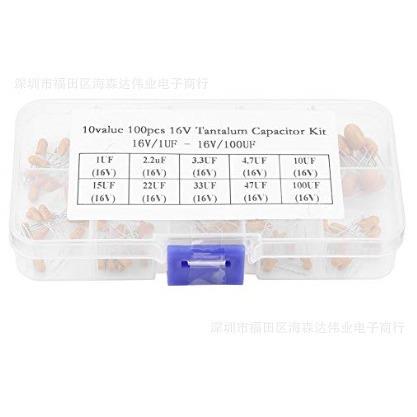 100个 1uf - 100uf 16v 10种规格钽电容套装