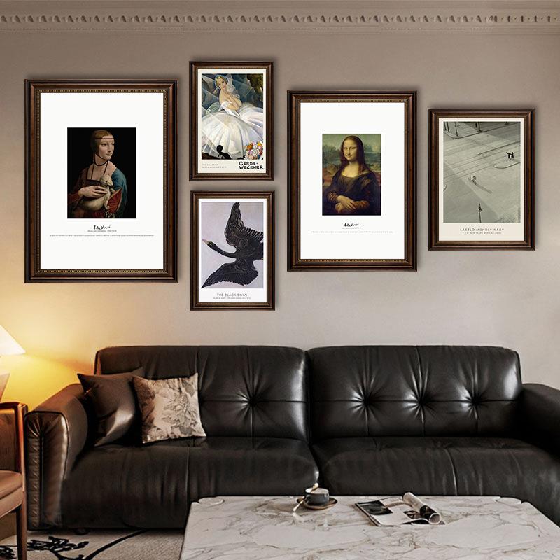 埃贡席勒小众艺术挂画梵高莫奈克里姆特油画风装饰画客厅轻奢壁画