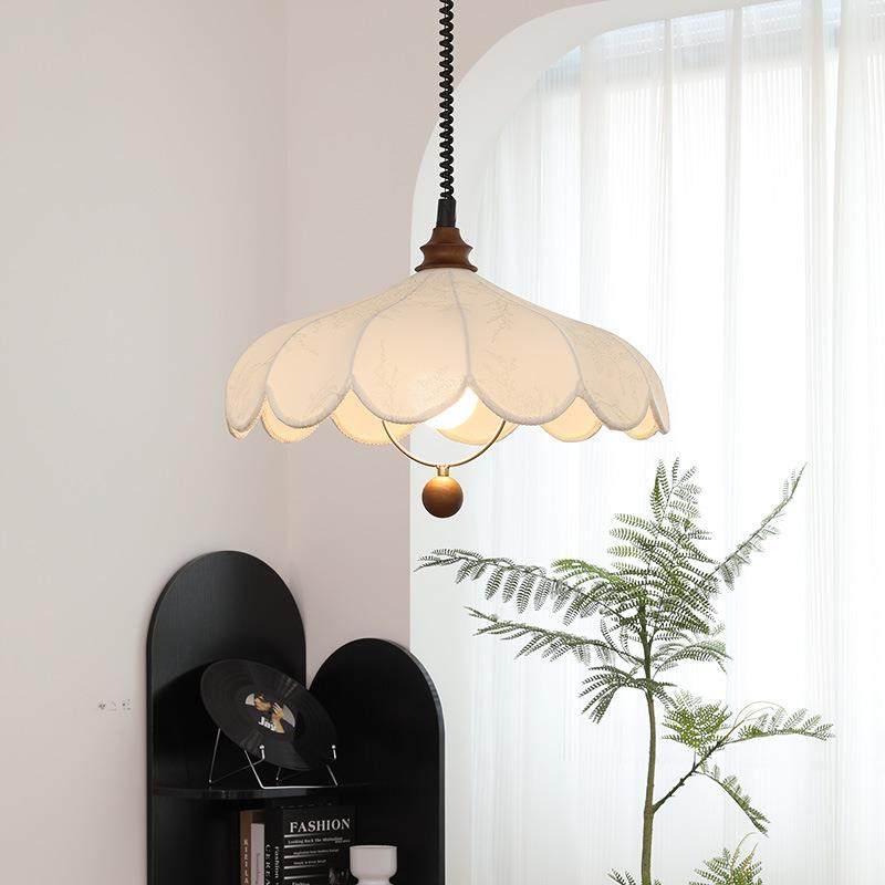 法式复古餐厅吊灯可伸缩吧台卧室书房阳台茶桌客厅奶油风布艺吊灯,鲜花速递/花卉仿真/绿植园艺,割草机/草坪机,淘宝优惠券,粉丝福利购,淘宝优惠卷