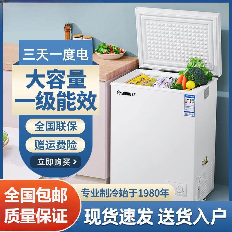 串串冻货摆摊柜冰柜小型家用商用大容量减霜全冷冻冷藏柜节能省电