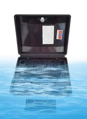 今日特惠黑色新款PC合金32芯分纤箱32芯SC一体分纤箱64芯LC分线箱