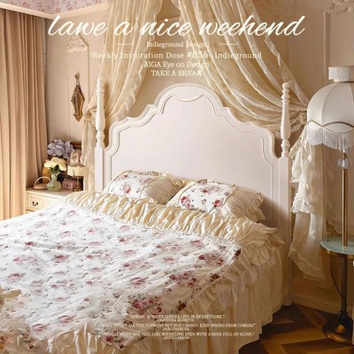 美式轻奢实木床安娜床1.8米欧式主卧白色欧式双人床1.8m1.5公主床