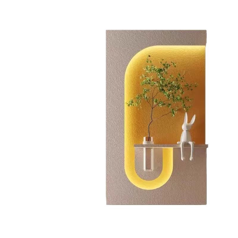 客厅手绘薄无框画现代简约高档墙壁装饰画走廊玄关挂画实木饭店图片