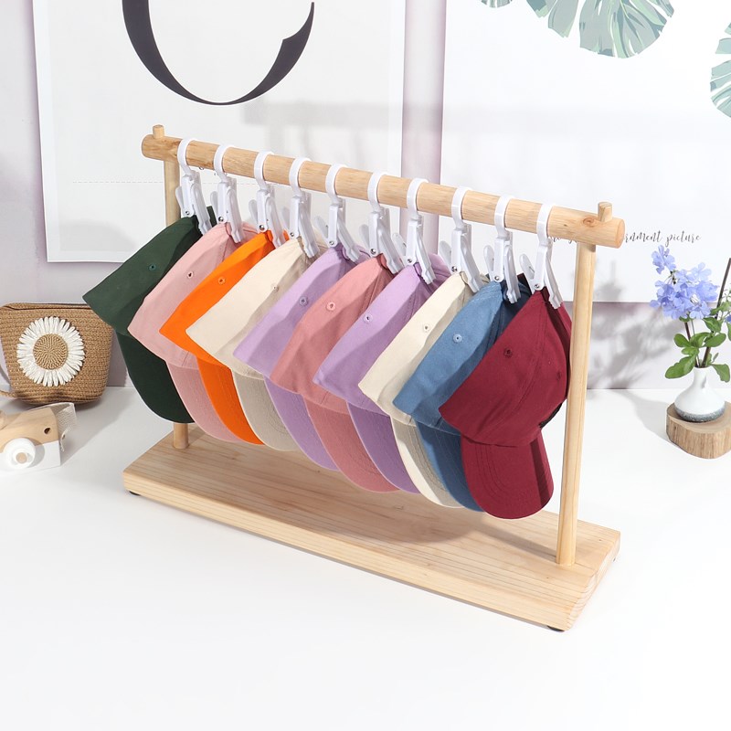 创意帽夹帽子展示架服装店桌面台式帽子陈列架实木质帽子收纳神器