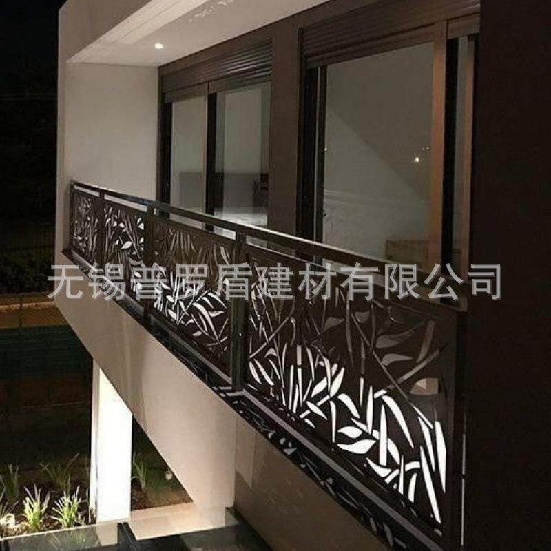 雕花板镂空围墙护栏 别墅庭院铁艺护栏 户外花园栅栏 镀锌板隔断