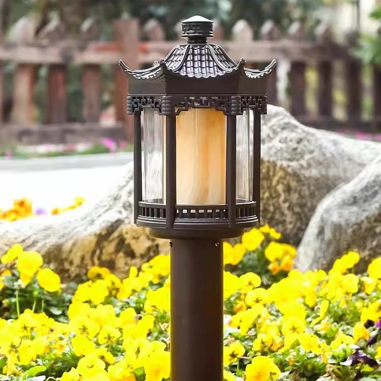 户外草坪灯新中式花园室外园林灯简约创意别墅庭院景观草地灯