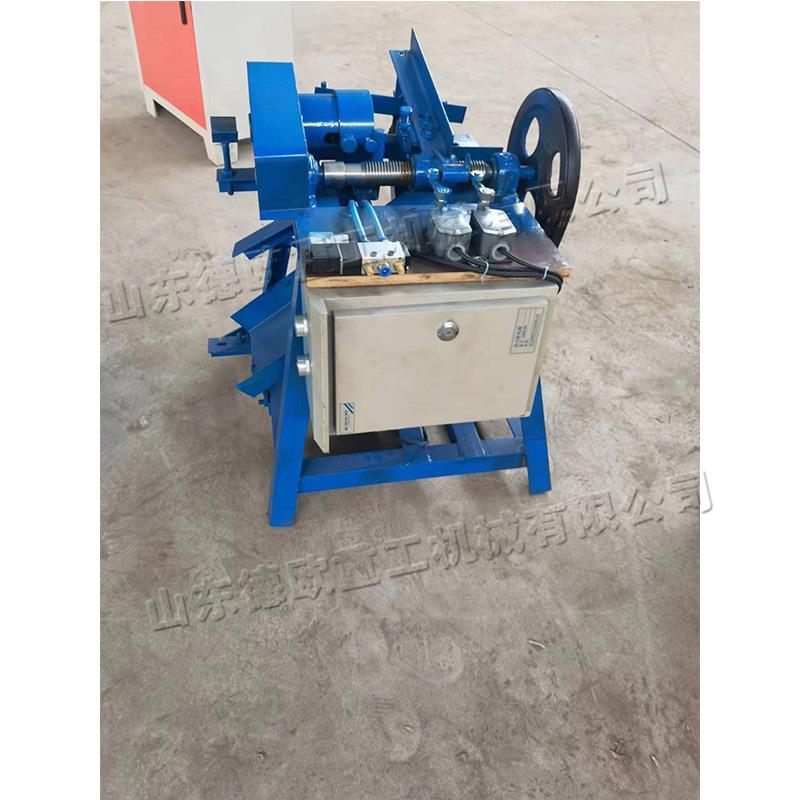 电动液压扫把杆木棒开牙机 全自动木材套丝机 台式木棒螺纹机