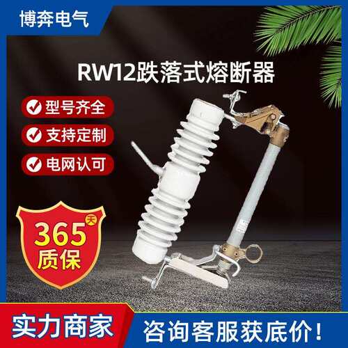 跌落式熔断器RW12-15/100A200A户外10KV灭弧熔丝陶瓷令克保险开关