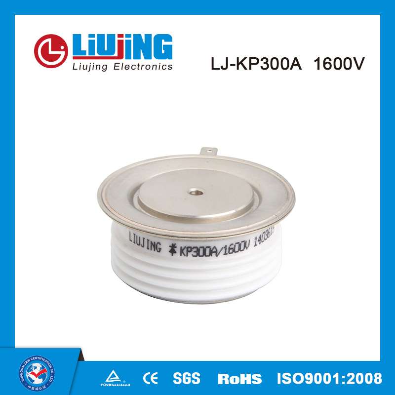 可控硅平板凸形KP300A1600V 双面冷却 软启动平板晶闸管 电镀