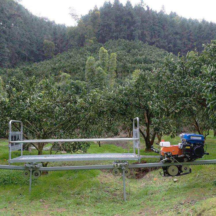 山地单轨运输车 农用爬山载货搬运车 山地果园自走式轨道运输机